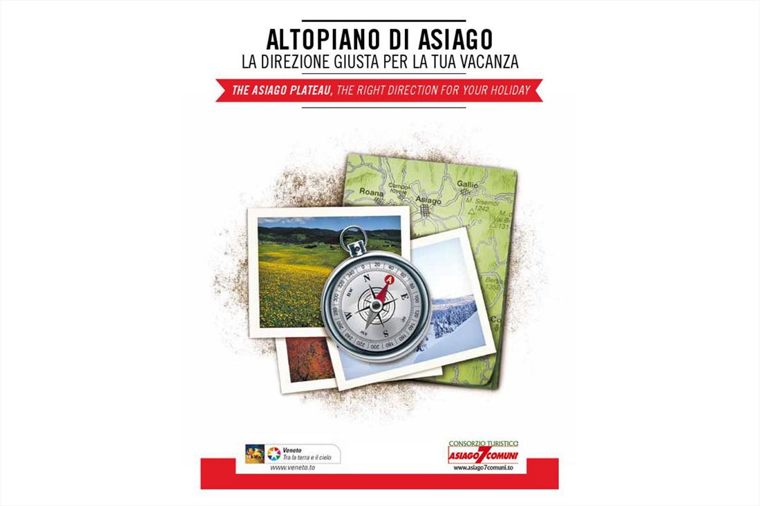 La copertina della brochure su Altopiano e orienteering